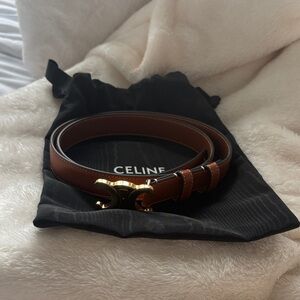 TRIOMPHE BELT 25MM IN NUBUCK CALFSKIN